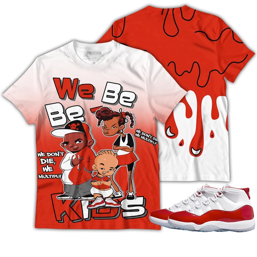 80S Baby Sneaker Hoodies In Retro Jordan Cherry 11 Look Hoodie