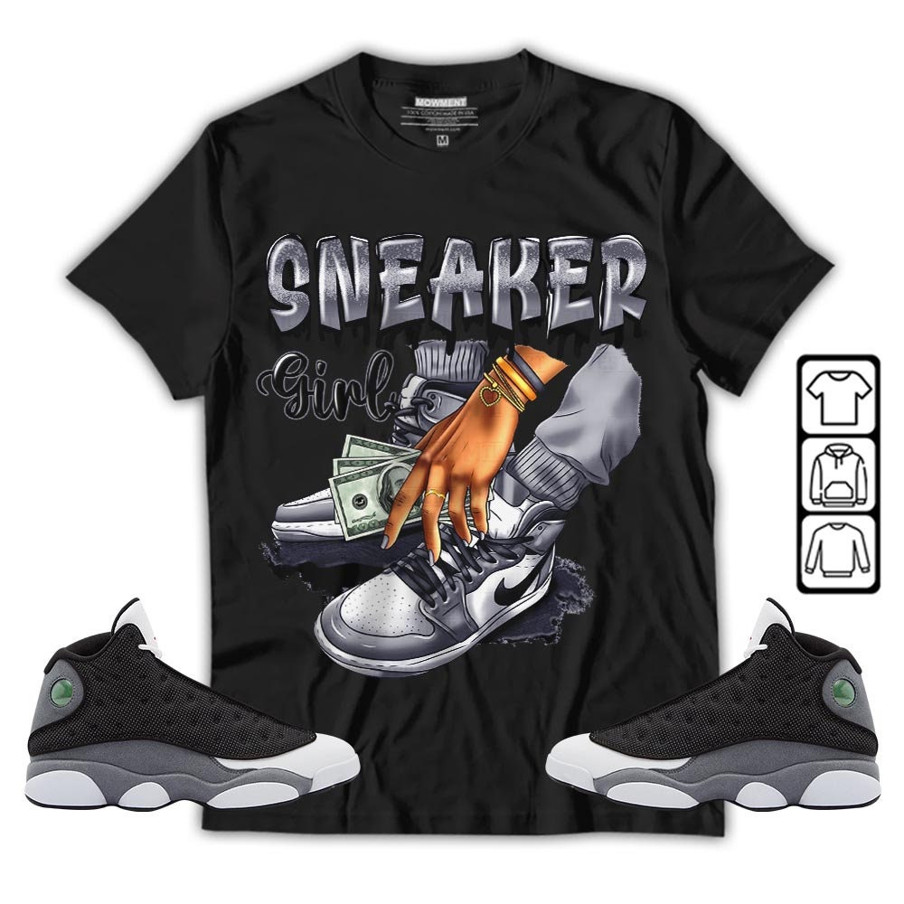 Unisex 13S Black Flint Sneaker Apparel Merchandise Collection T-Shirt