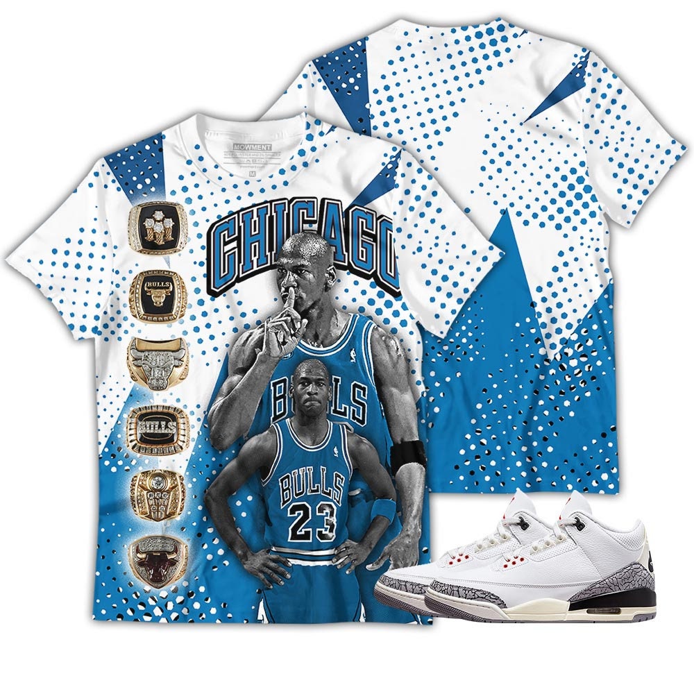 Unisex Basketball Sneaker For Wizards Match Retro Jordan 3 Collection Crewneck