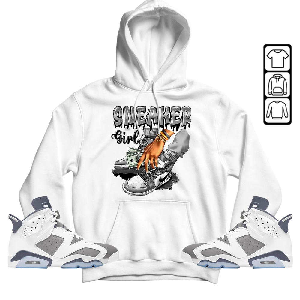 Unisex Sneaker Fashion Money Drip Grey 6S And Jordan T-Shirt