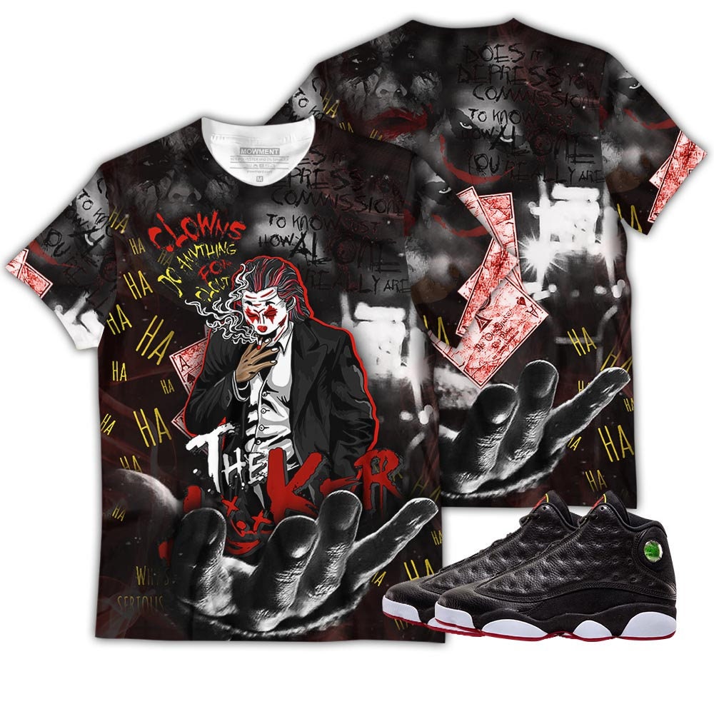 Unisex Clowns Sneaker For Jordan 13 Playoffs Fans T-Shirt