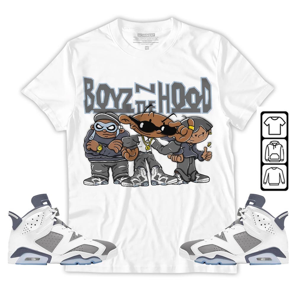 Cool Grey Jordan 6S Boyz N The Hood Sneaker Crewneck