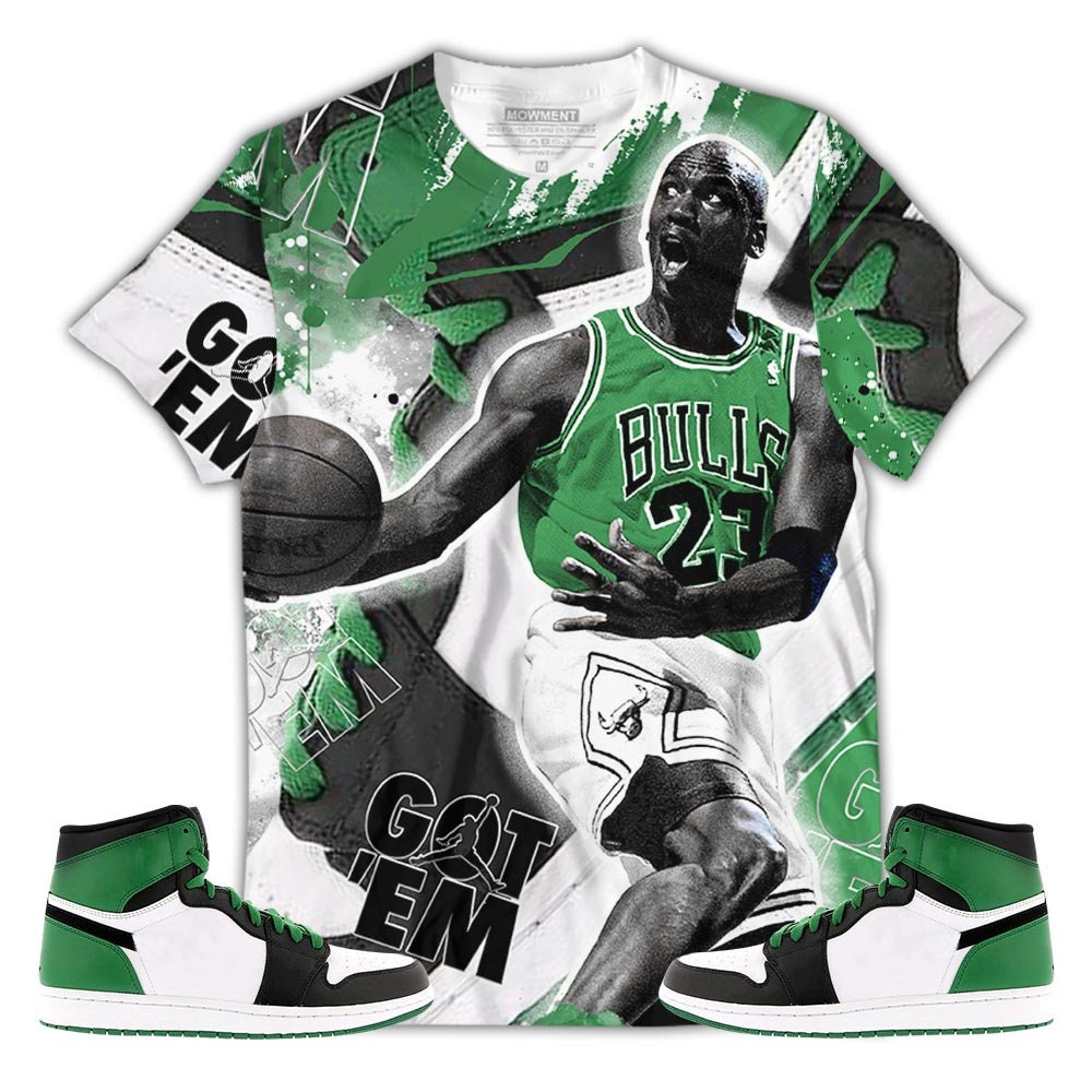 Match Your Lucky Green 1S With Goat Unisex Sneaker T-Shirt