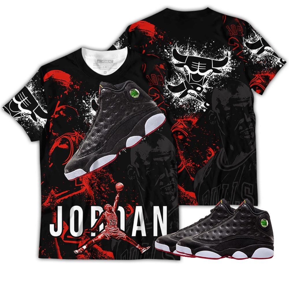 Unisex Retro Goat Sneakers Matching Jordan 13 Playoffs Apparel T-Shirt