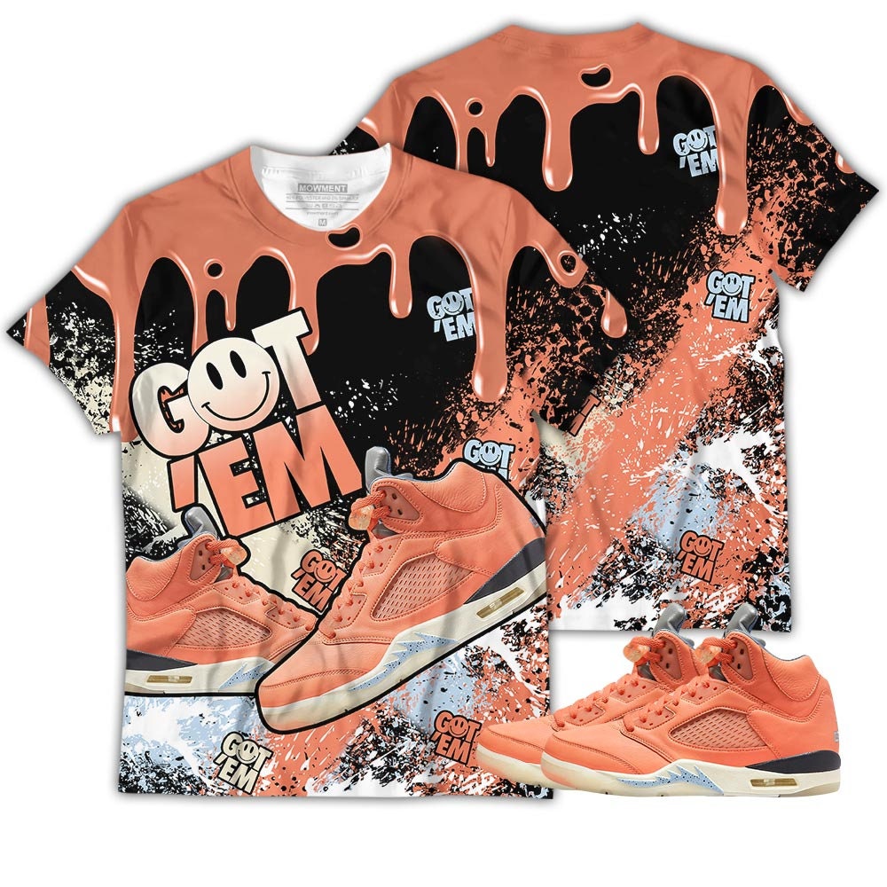 Crimson Bliss Jordan 5 Shoes And 3D Collection Long Sleeve