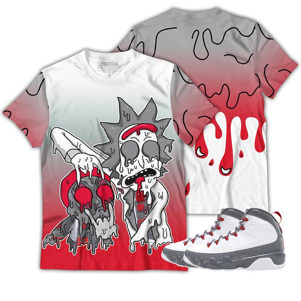Fire Red Jordan 9 Retro Sneaker Clothing Collection For Both Genders Tee