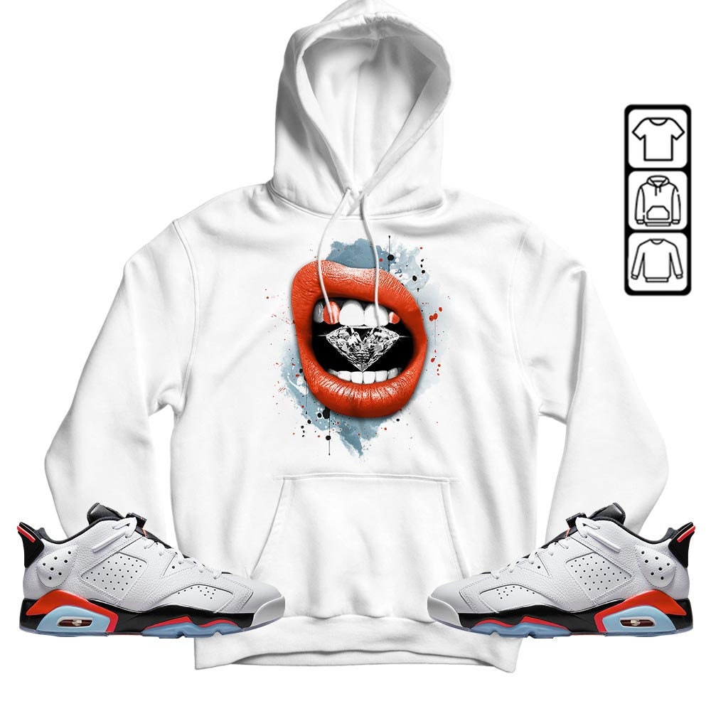 Infrared 6S Sneaker Collection Apparel For Unisex Hoodie