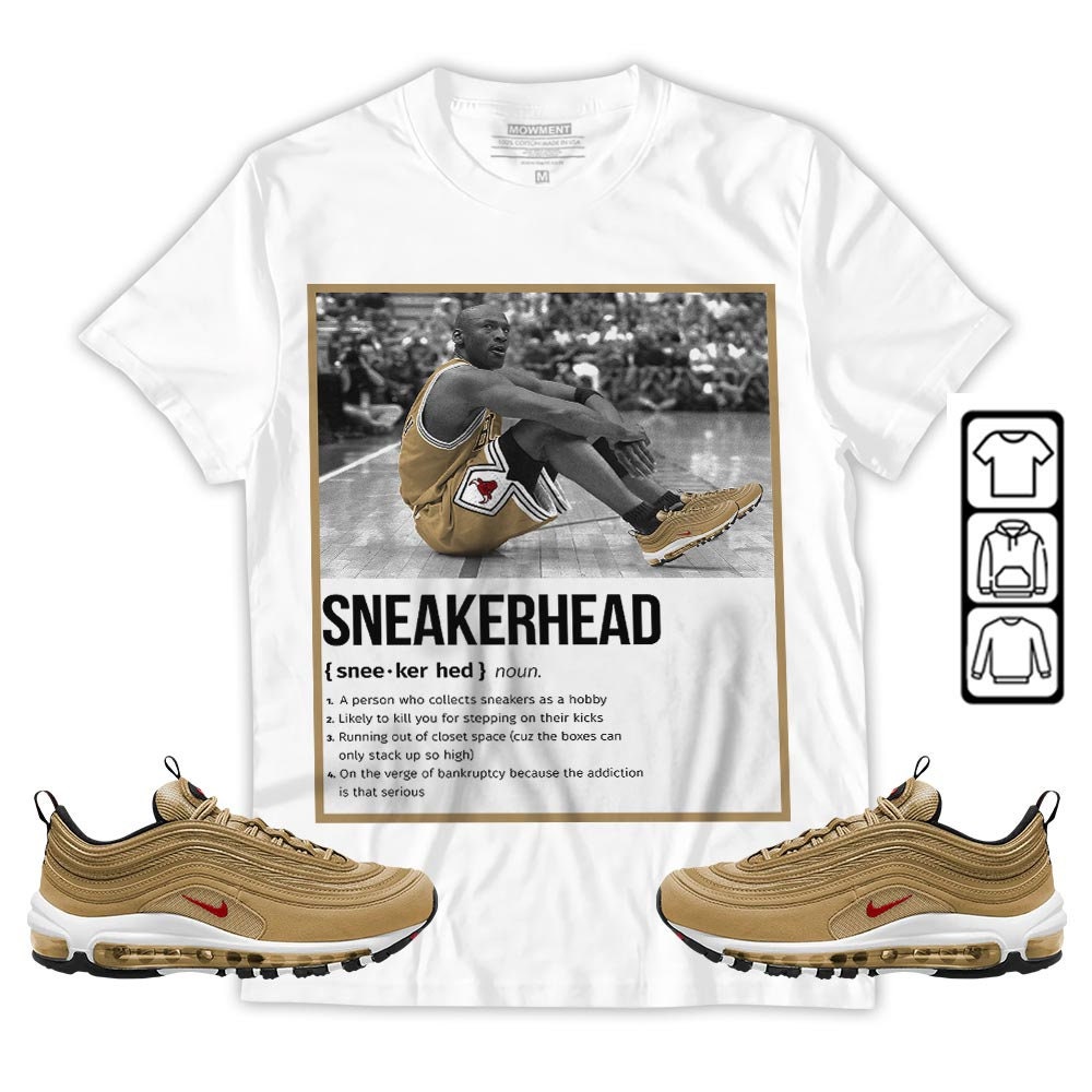 Unisex Metallic Gold Goat Sneakers Apparel Collection Tee