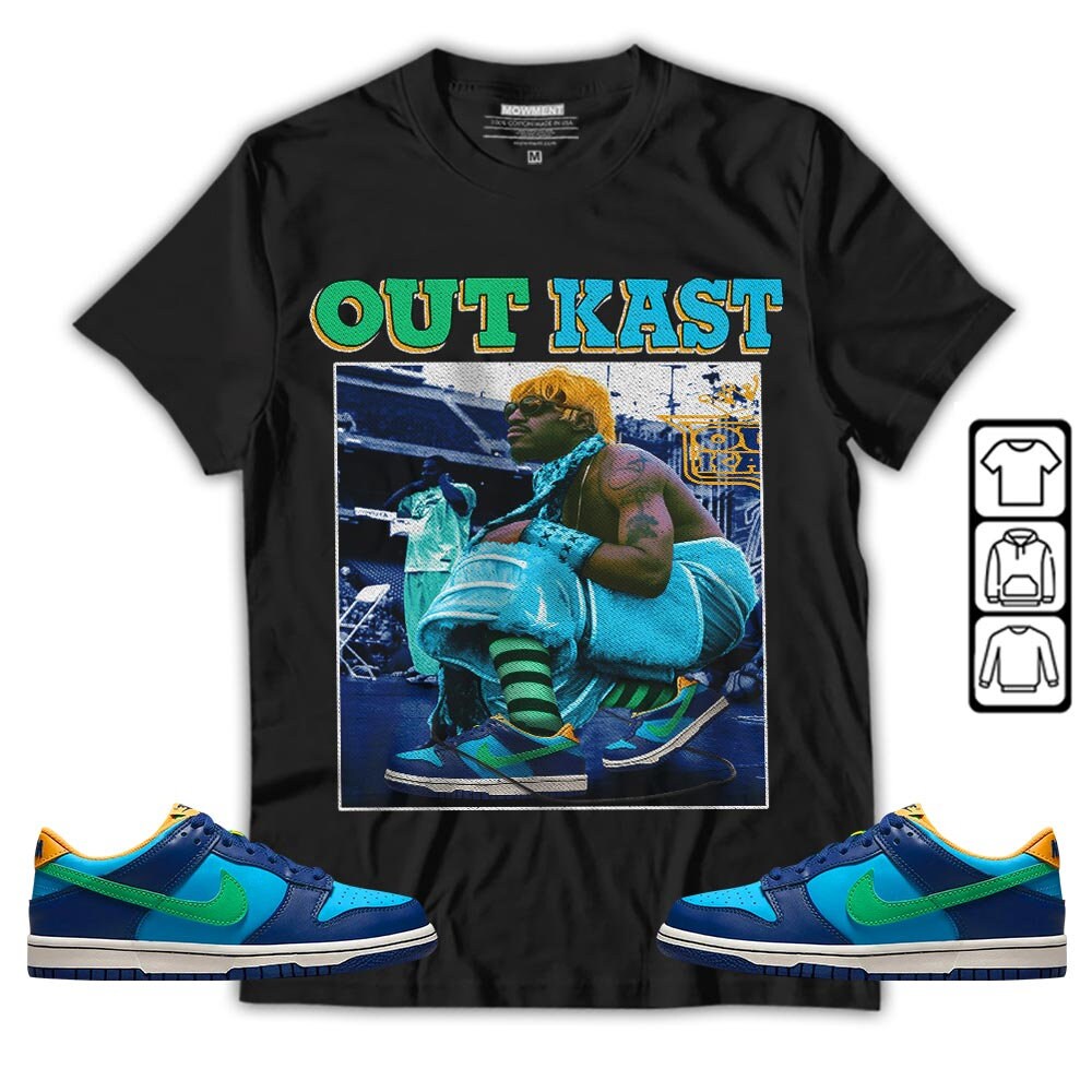 Unisex Outkast Sneaker Collection With Kyrie Electric Algae Designs T-Shirt