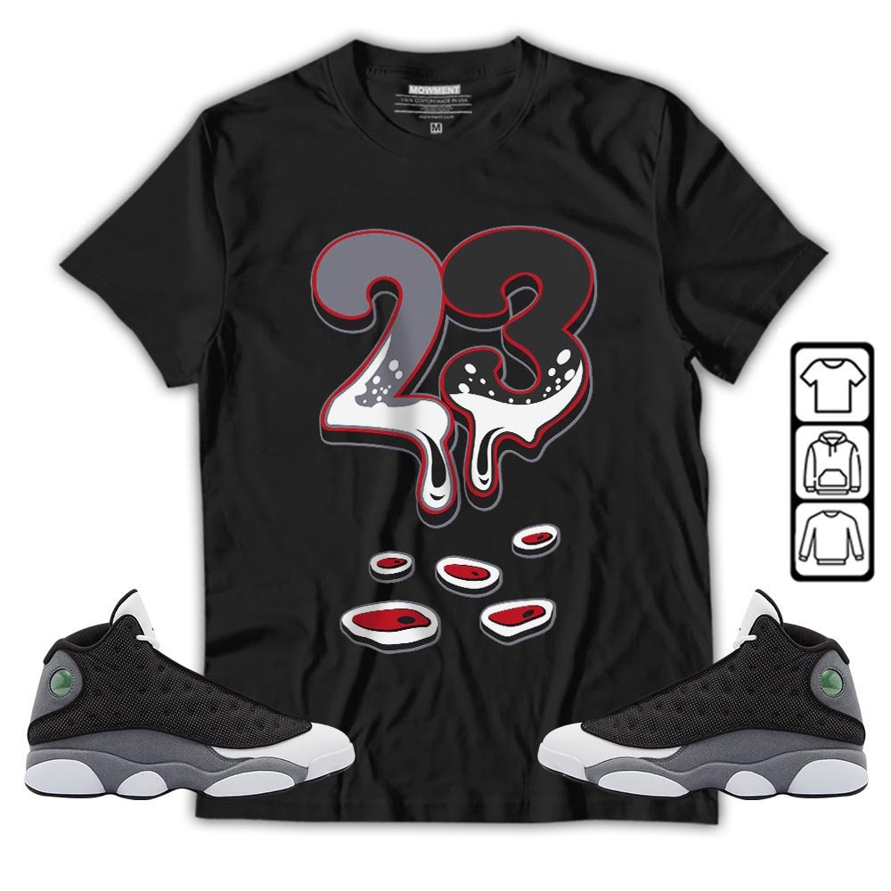 Unisex Jordan Retro 13 Black Flint Sneaker Apparel Collection T-Shirt