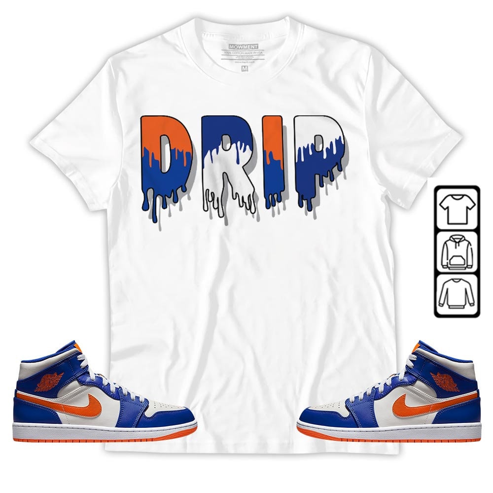 Unisex Sneaker To Match Jordan 1 Mid Knicks Hoodie