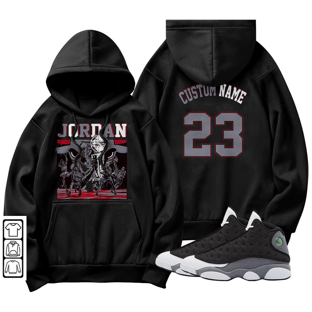 Black Flint 13S Sneaker Match Apparel Set For Unisex T-Shirt