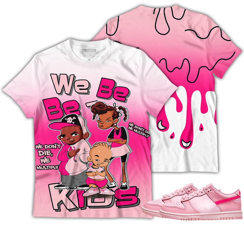 80S Style Unisex Sneaker And In Melanin Pink Shirt