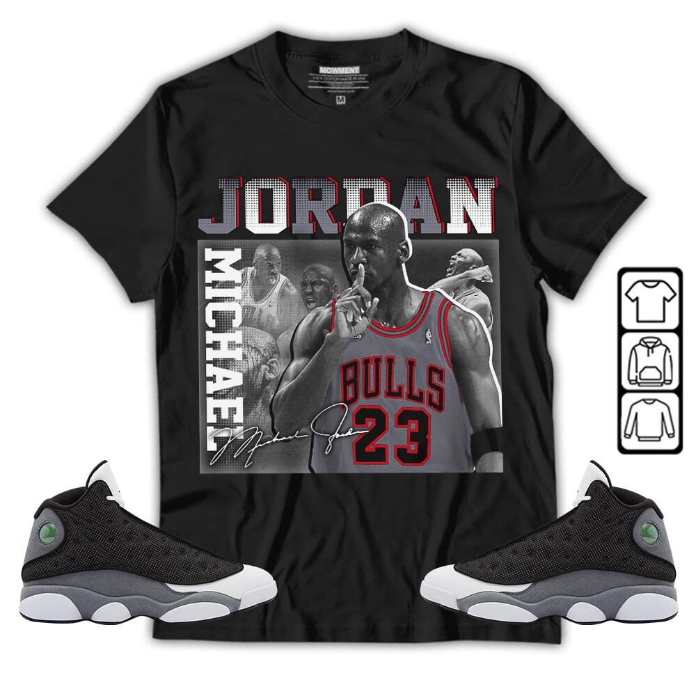 Unisex Jordan 13 Black Flint Collection Sneaker Crewneck