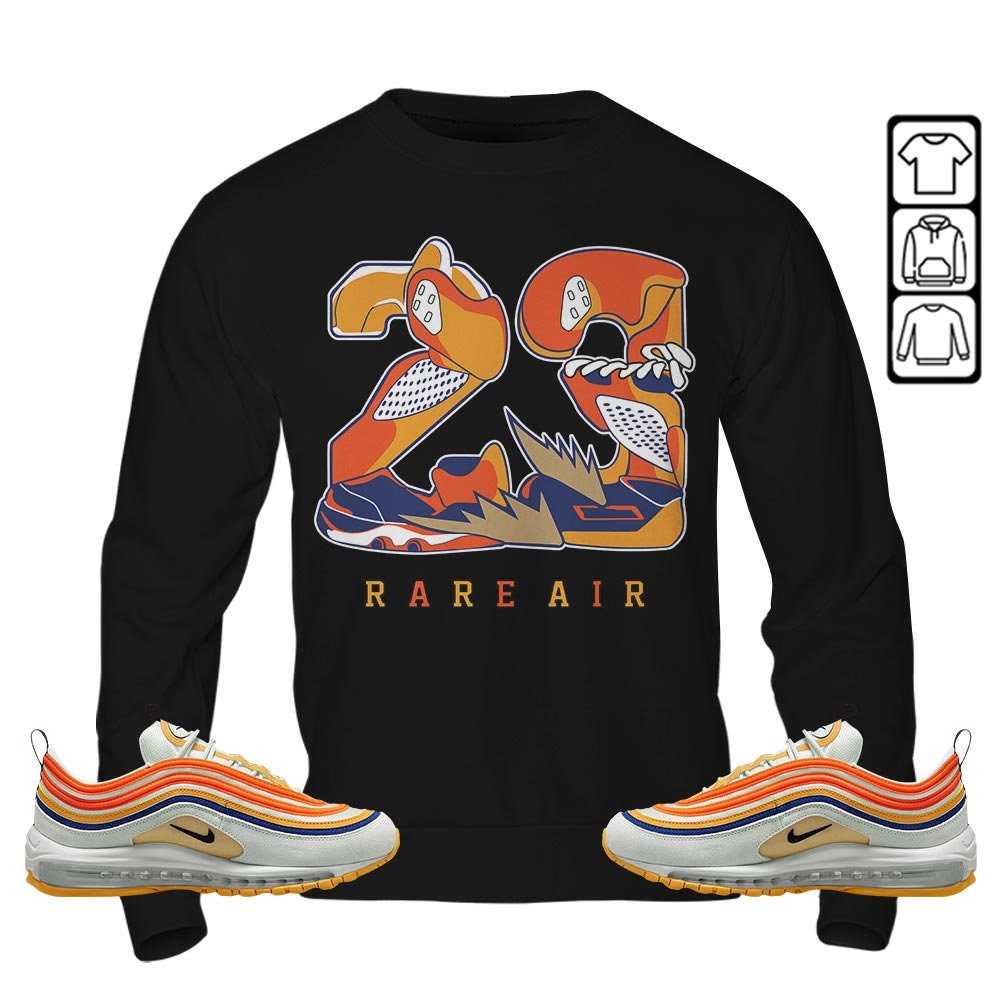 Rare Air Unisex Sneaker Apparel Collection Featuring Max 97 And Air Pressure Crewneck