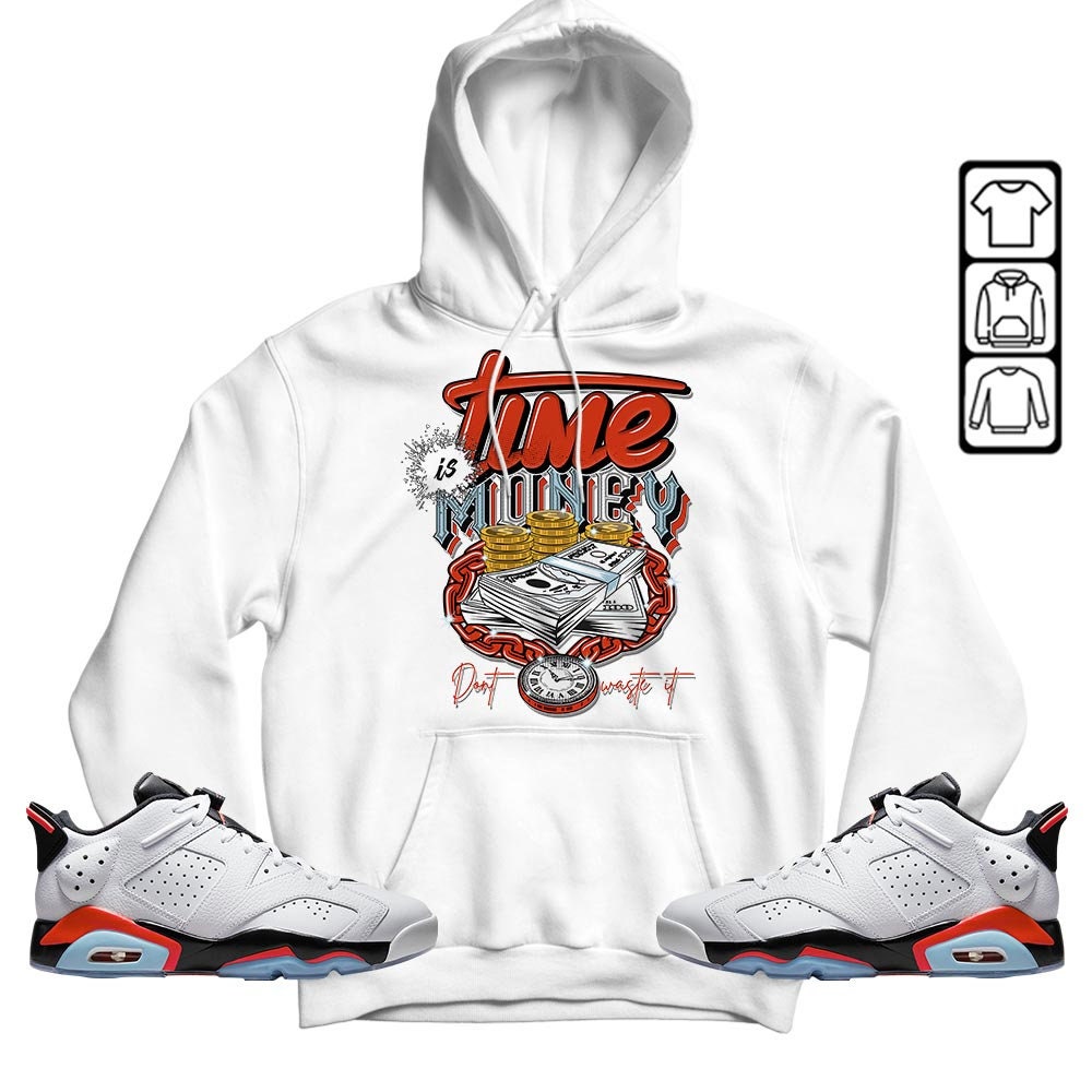 Infrared 6S Matching Sneaker Apparel For Unisex Hoodie