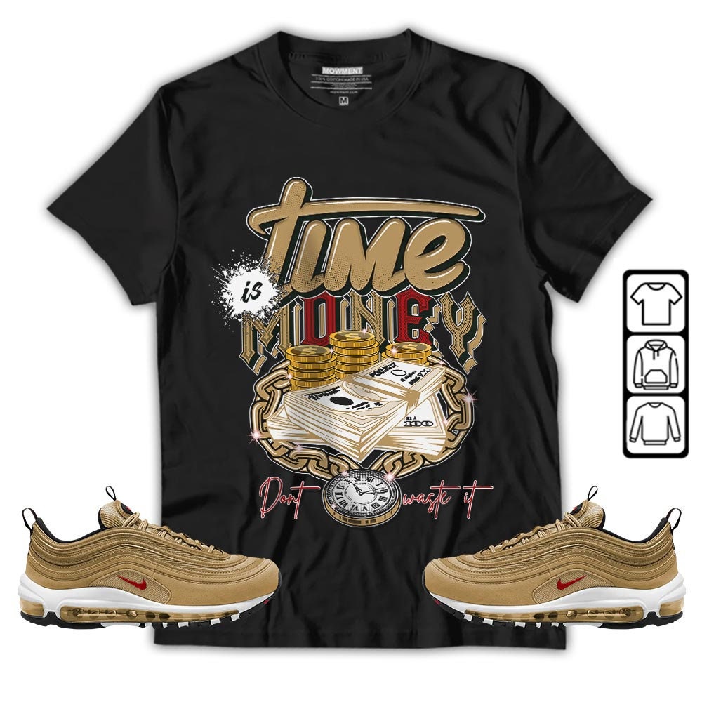 Match Your Air Max 97 With Metallic Gold T-Shirt