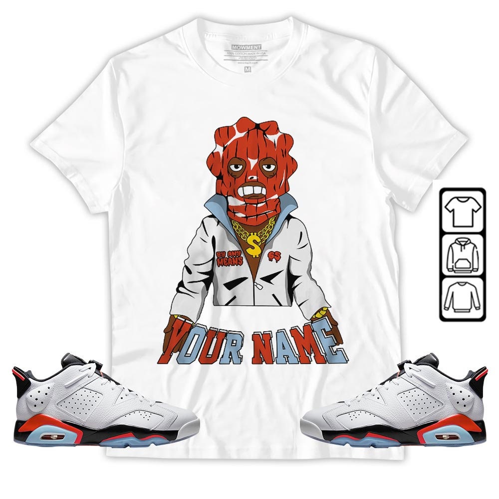 Custom Unisex Sneaker Match Infrared 6S Collection Crewneck