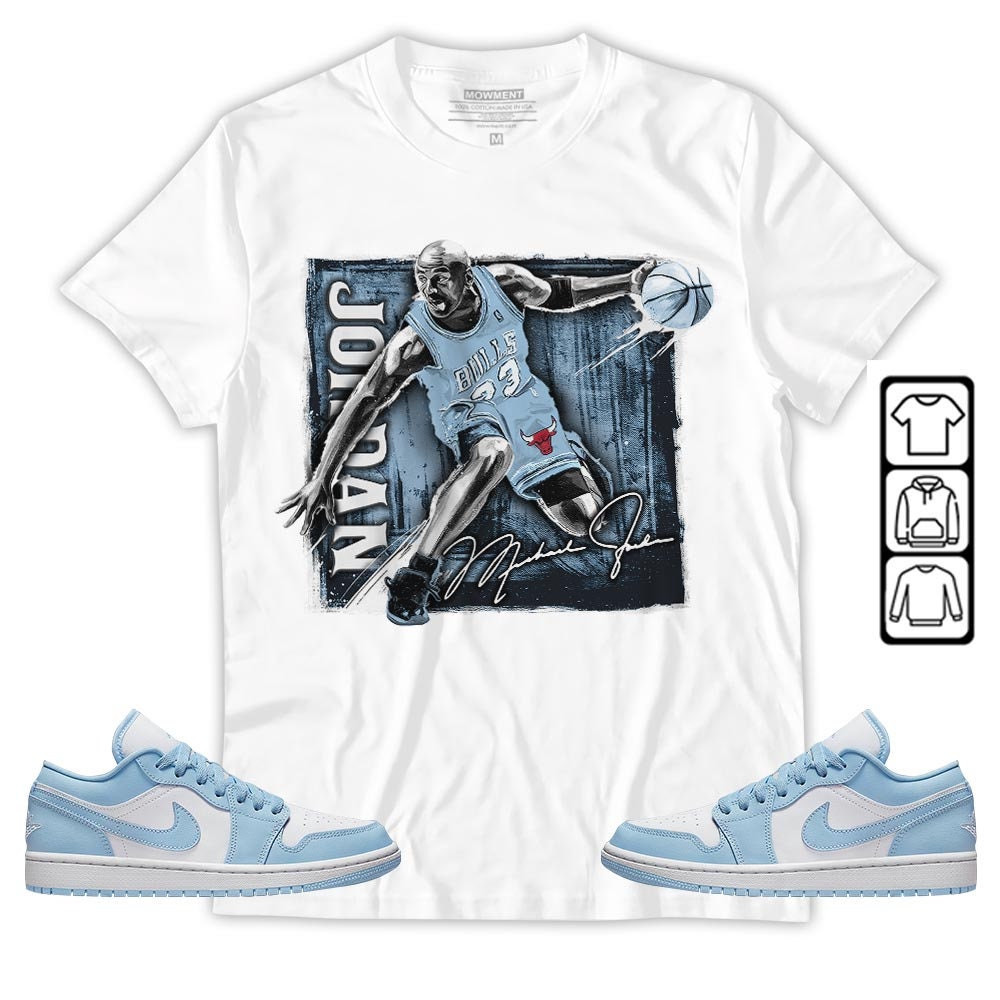 Icy Jordan 1 Low Unisex Sneaker Shirt