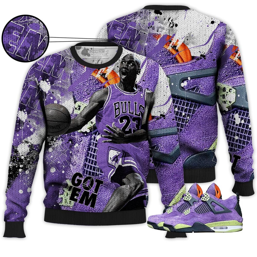 Purple Canyon 4S Perfect Match For Got Em Shoes Shirt