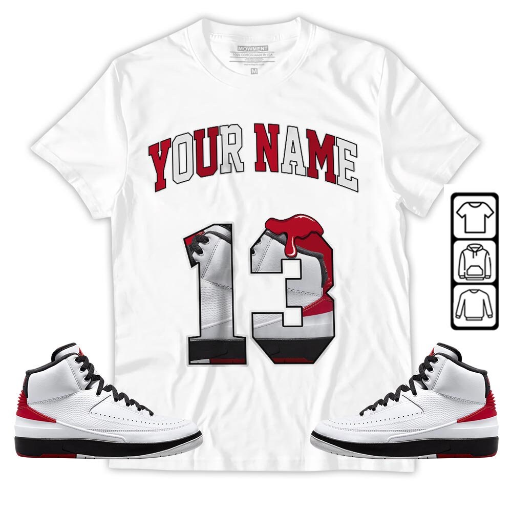Custom Unisex Sneaker Set For Jordan Retro 2 Chicago Long Sleeve