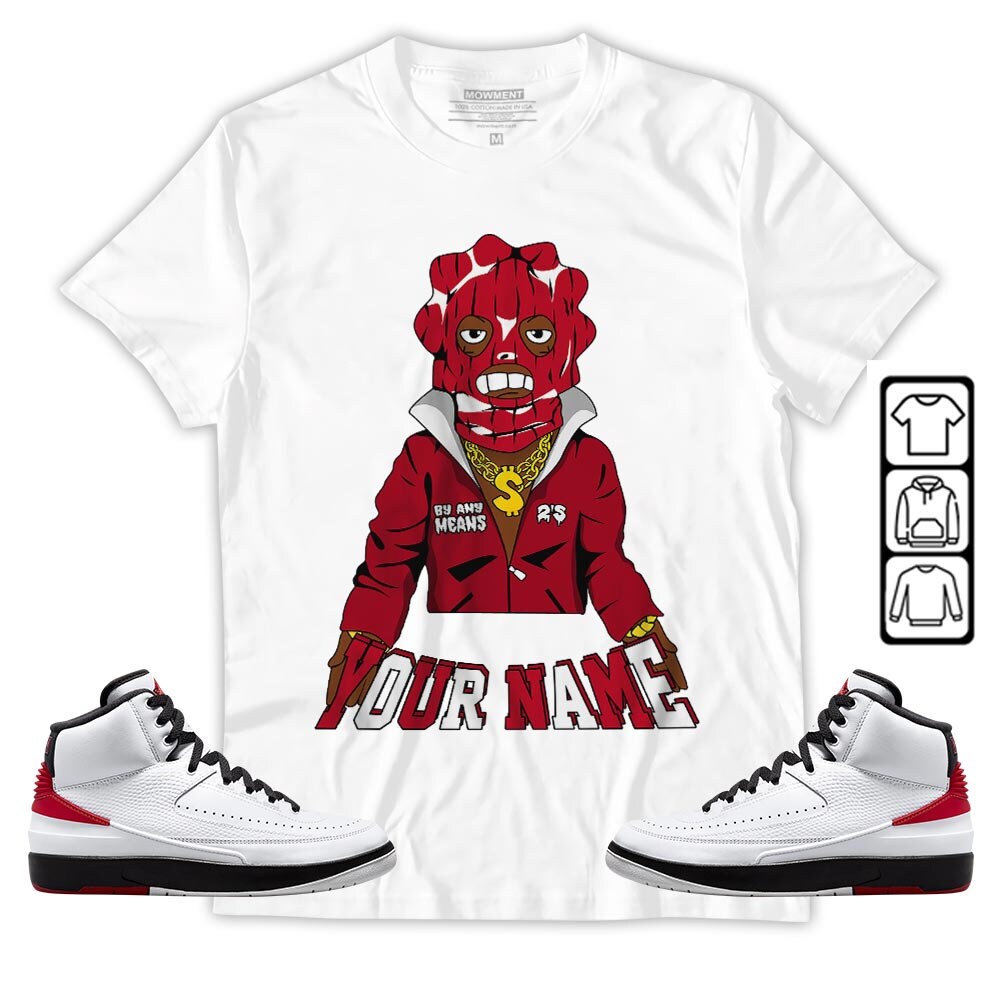 Custom Unisex Sneaker To Match Chicago Jordan Retro 2 Shirt