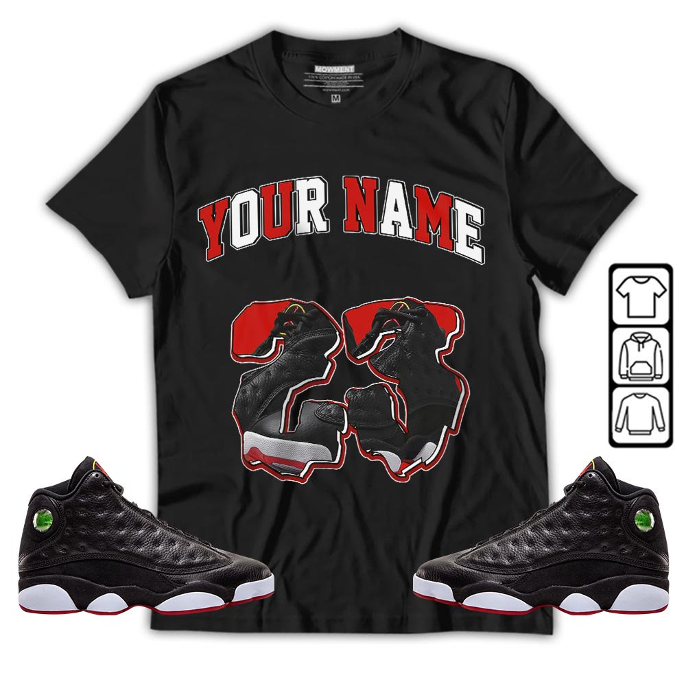 Unisex Custom Drip Sneaker For Jordan 13 Playoffs Long Sleeve