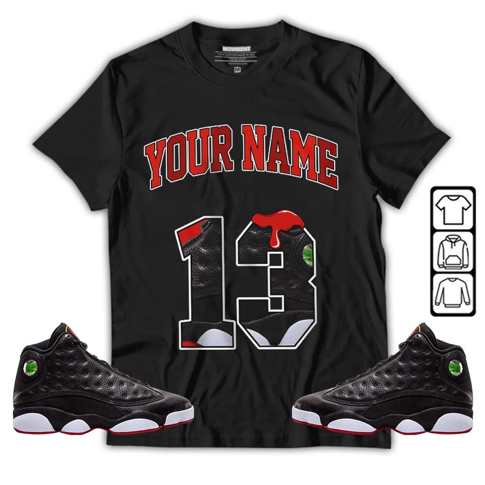 Custom Retro Sneaker For Unisex Jordan 13 Playoffs Collection Crewneck