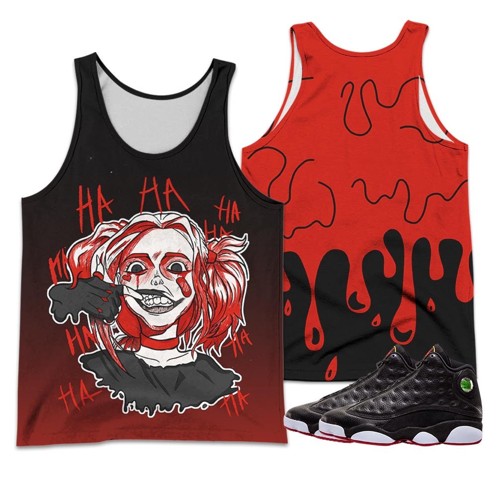 Harley Quinn Unisex Sneaker For Jordan 13 Playoffs 3D Hawaii Varsity Style Crewneck