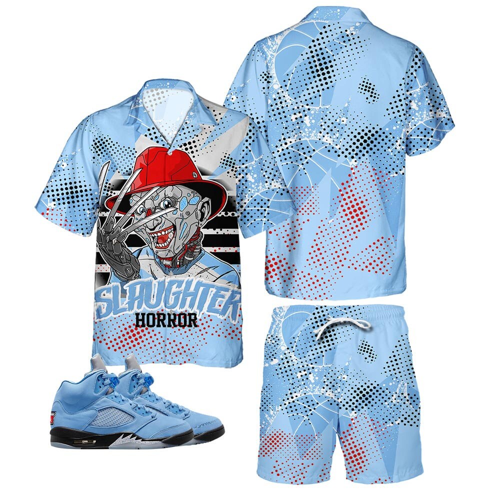 Retro University Blue 5S With Slaughter To Prevail Sneaker Match Long Sleeve