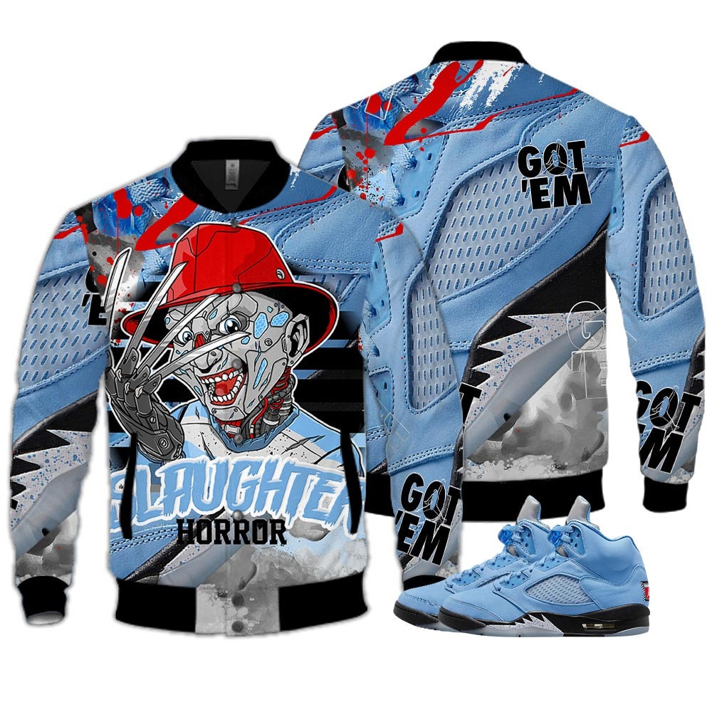 Slaughter To Prevail Jordan 5 University Blue And Shoes Combo Limited Edition Hoodie
