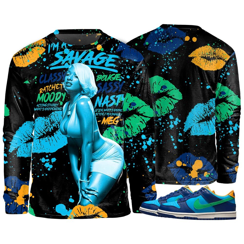 Megan Thee Stallion Unisex Sneaker With Dunk Low Gs Long Sleeve