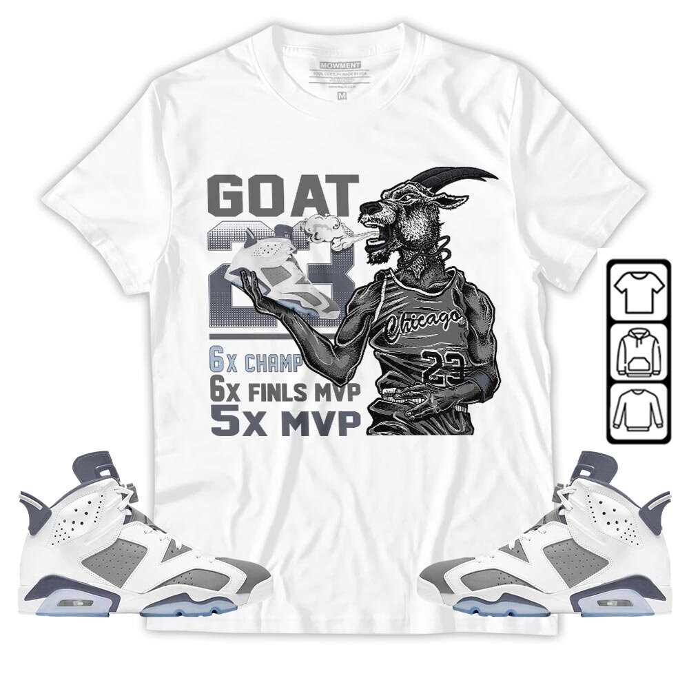 Cool Grey Goat Sneaker Apparel Jordan 6 Long Sleeve