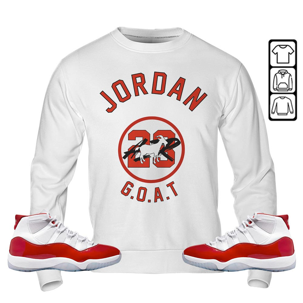 Unisex Jordan Goat Air Sneaker Apparel For Cherry 11S Shirt