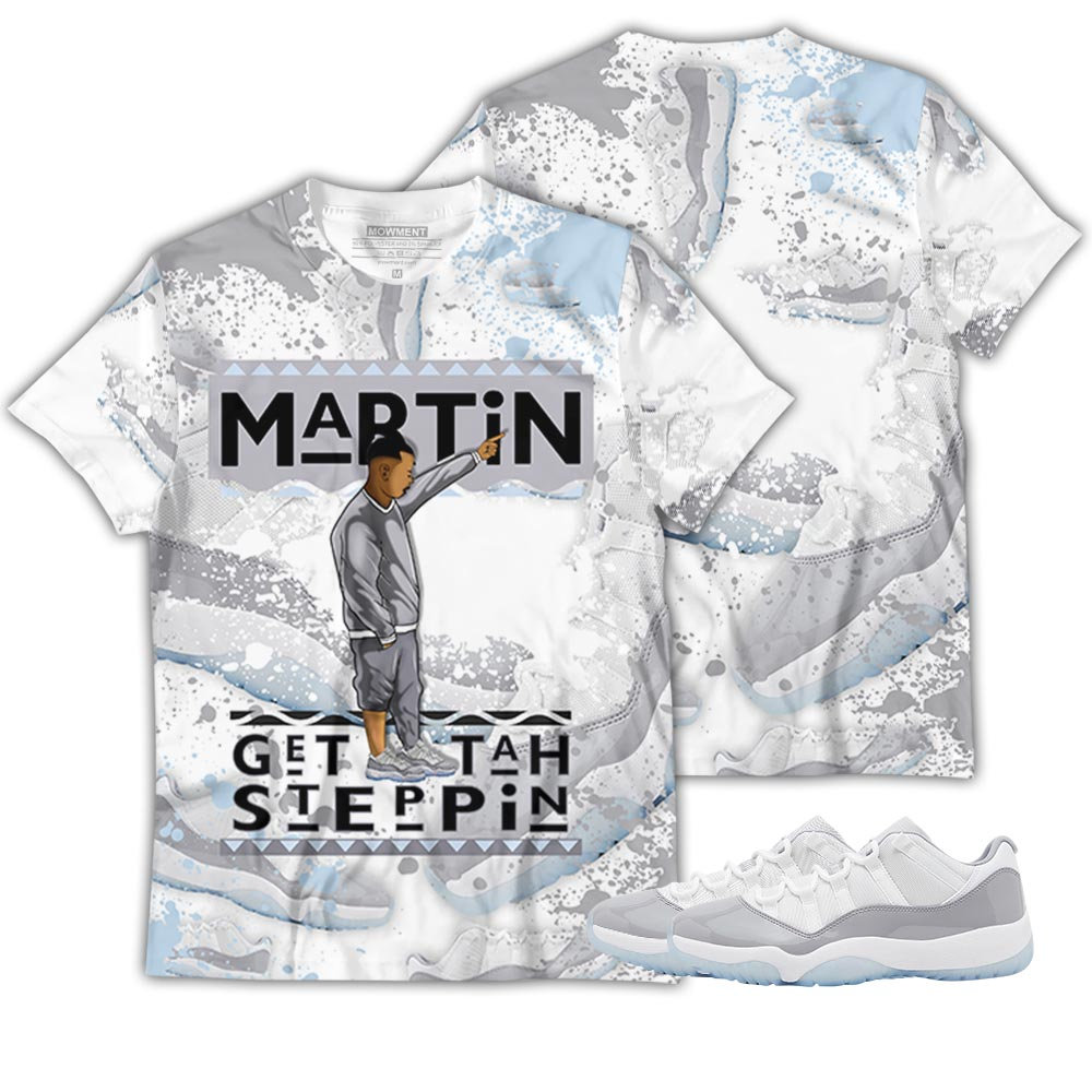 80S Martin Tv Unisex Sneaker Match Jordan 11 Low Cement Grey Apparel Long Sleeve