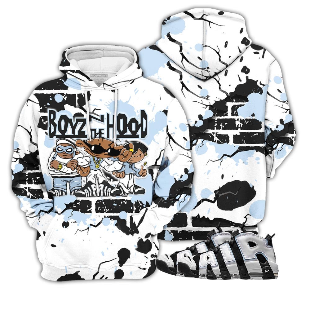 Cobalt Bliss Sneaker Set With Boyz N The Hood Design Hoodie
