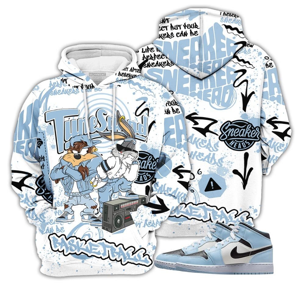 Ice Blue Unisex Sneaker And Apparel Collection Tee