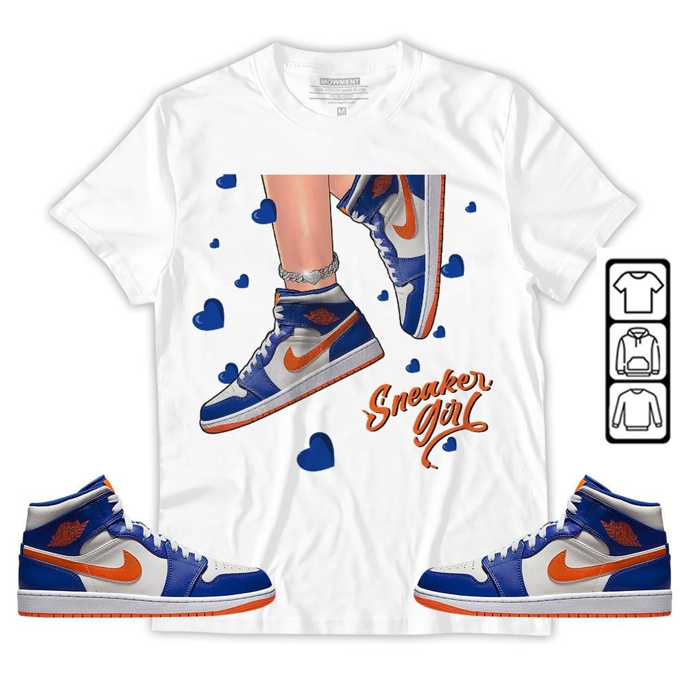 Unisex Sneaker Clothing Collection Jordan 1 Mid KnicksInspired Crewneck