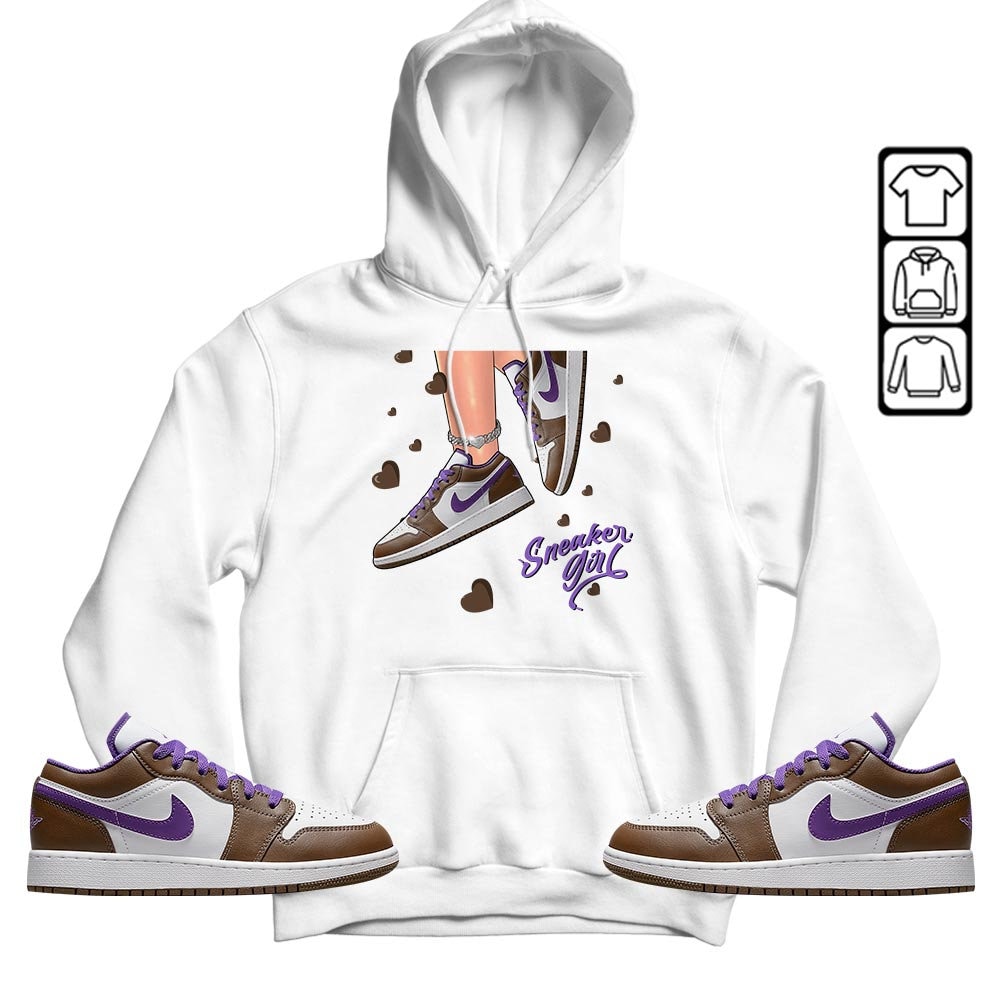 Purple Mocha Sneaker Girl Unisex Collection Tee