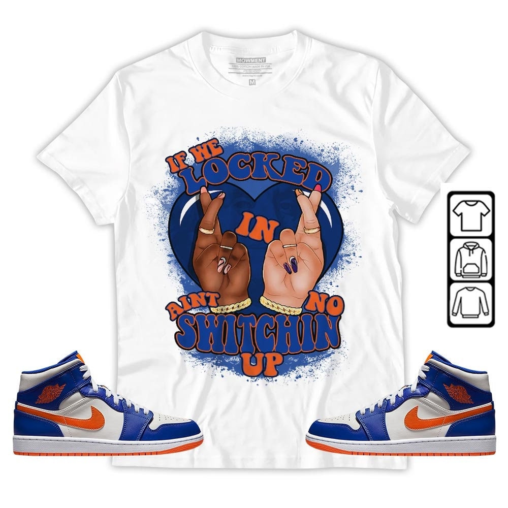 Unisex Sneaker And Jordan 1 Mid Knicks Collection Shirt