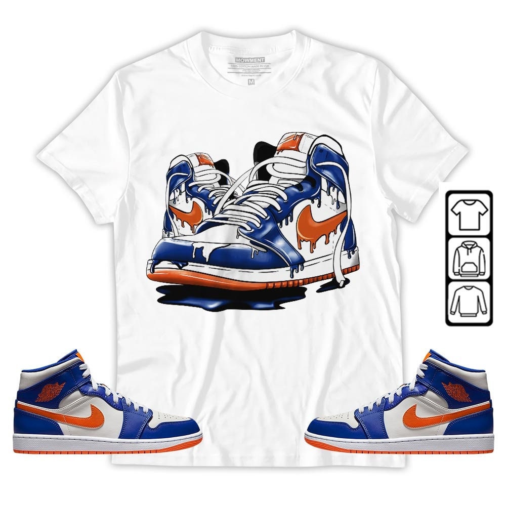 Unisex Sneaker To Match Jordan 1 Mid Knicks T-Shirt