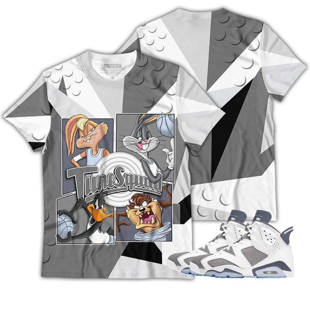 Tazmanian Basketball Grey Sneaker Jordan 6 Cool Grey Collection Tee