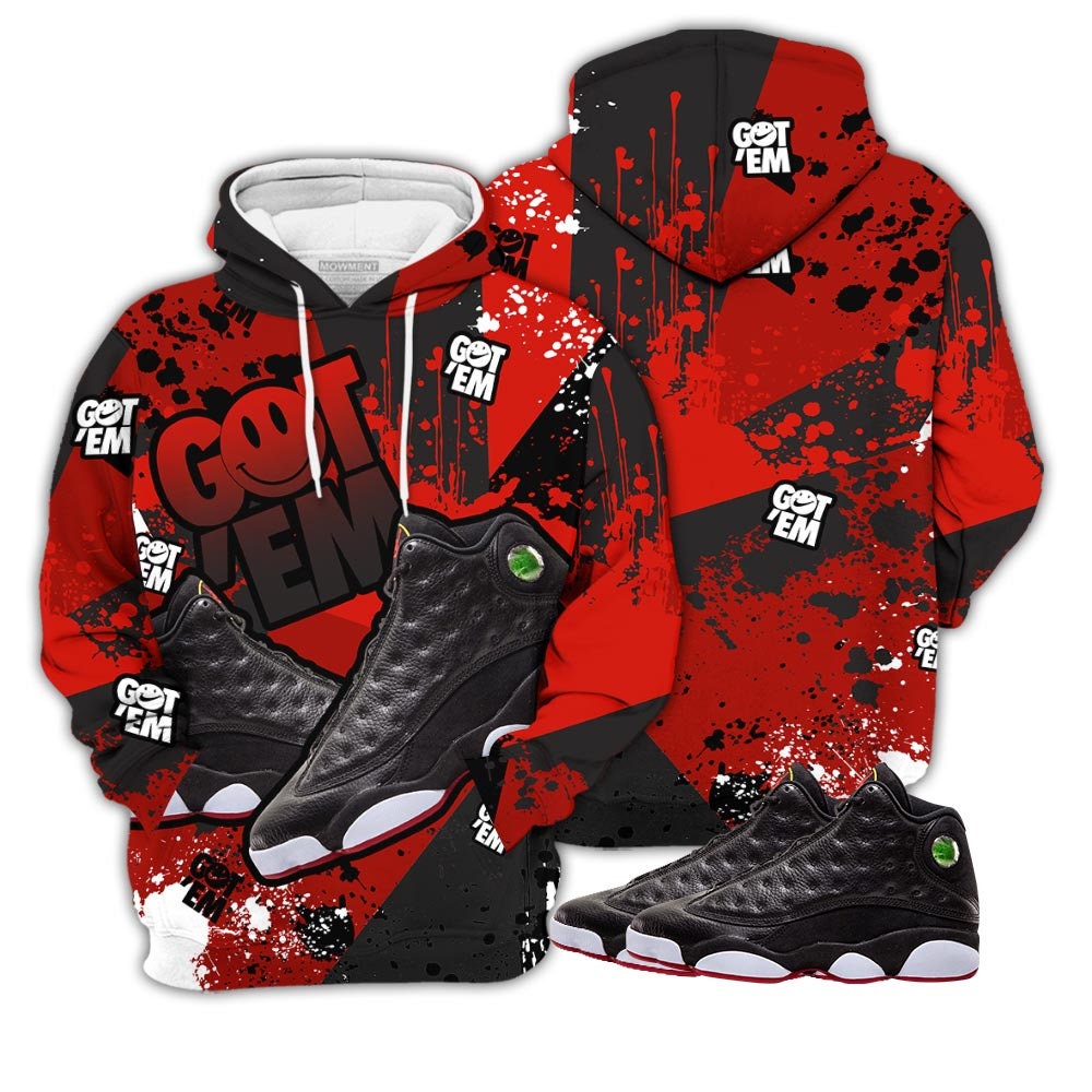 Unisex Sneaker Match Apparel Jordan 13 Playoffs Collection Shirt