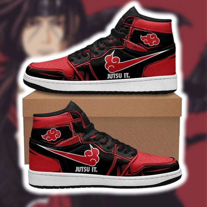 Akatsuki Jutsu It Anime JD1s Sneakers Custom For Naruto Fans X220303