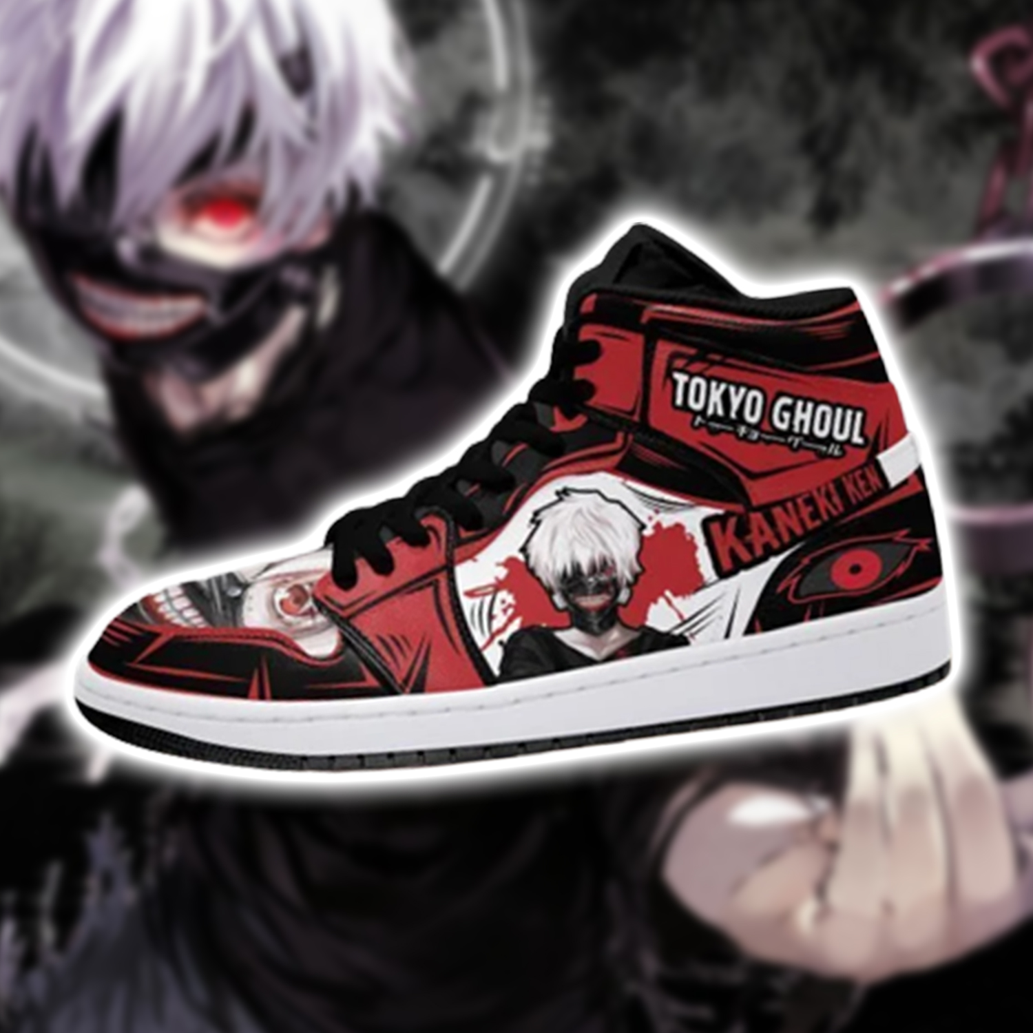 Ken Kaneki JD1s Sneakers Custom Anime Shoes ML160305