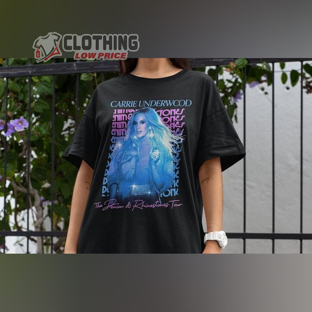 2023 – 2023 Carrie Underwood The Denim Rhinestones America Tour T-Shirt