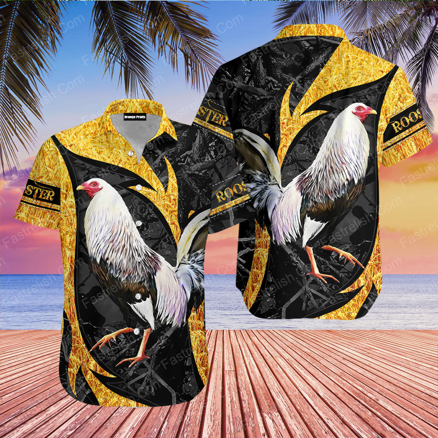Rooster Hawaiian Shirt | WT5908