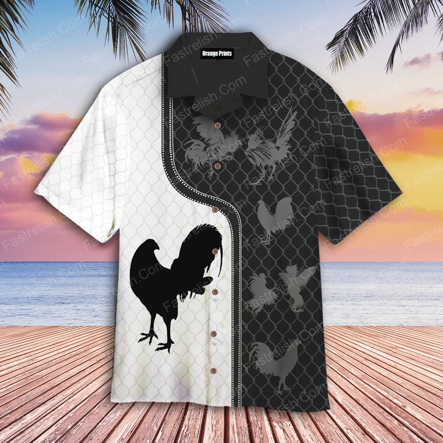 Rooster Hawaiian Shirts HW6650