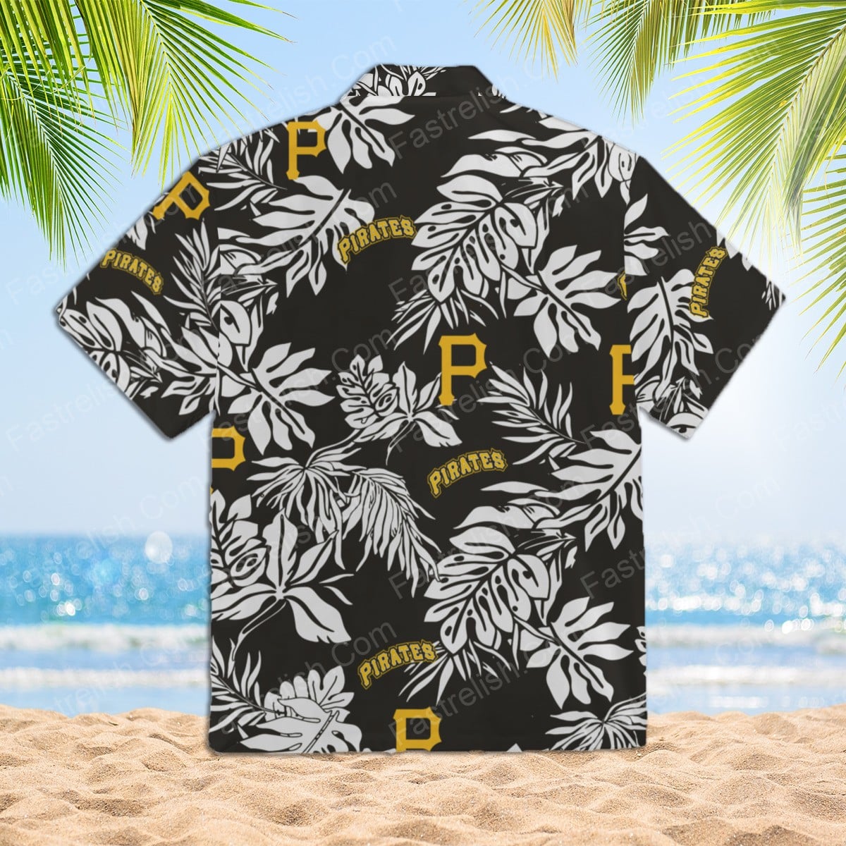 Pittsburgh Pirates Tropical Flower Short Sleeve Hawaiian Shirt