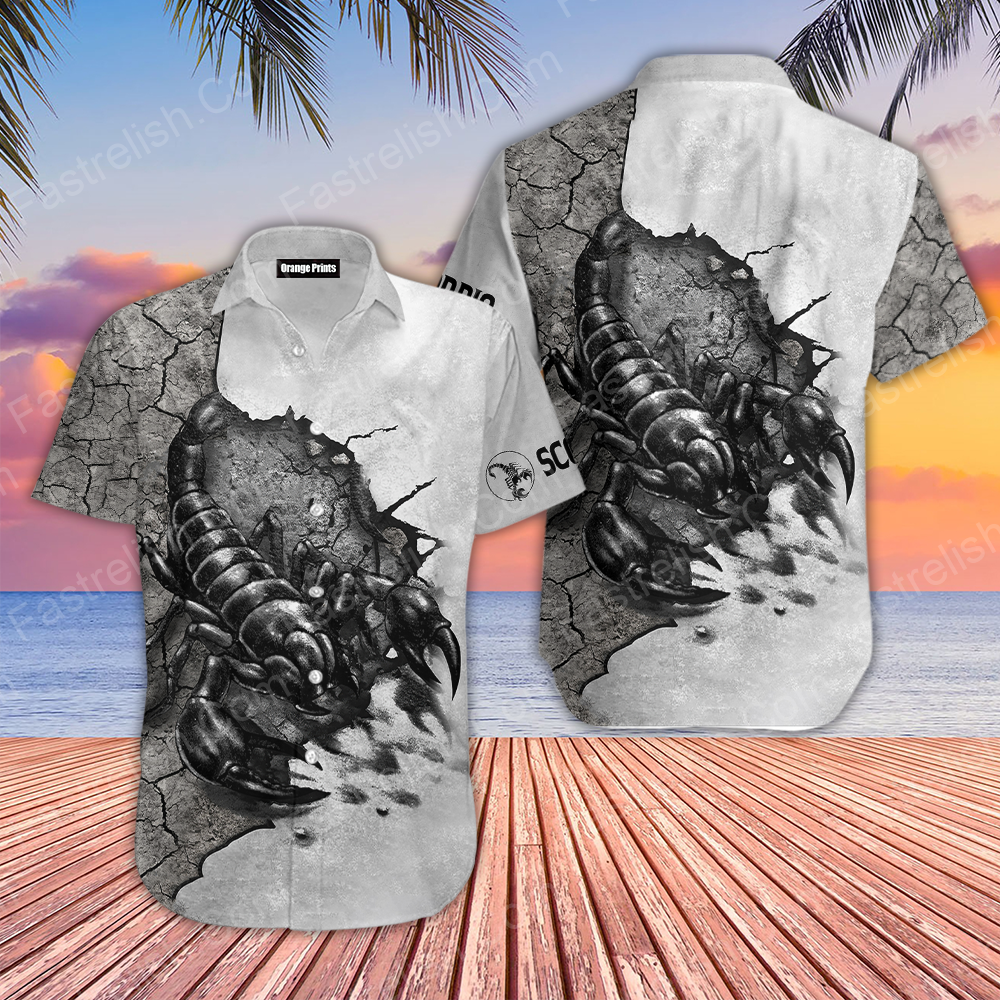 Scorpio Tattoo Hawaiian Shirts WT5679